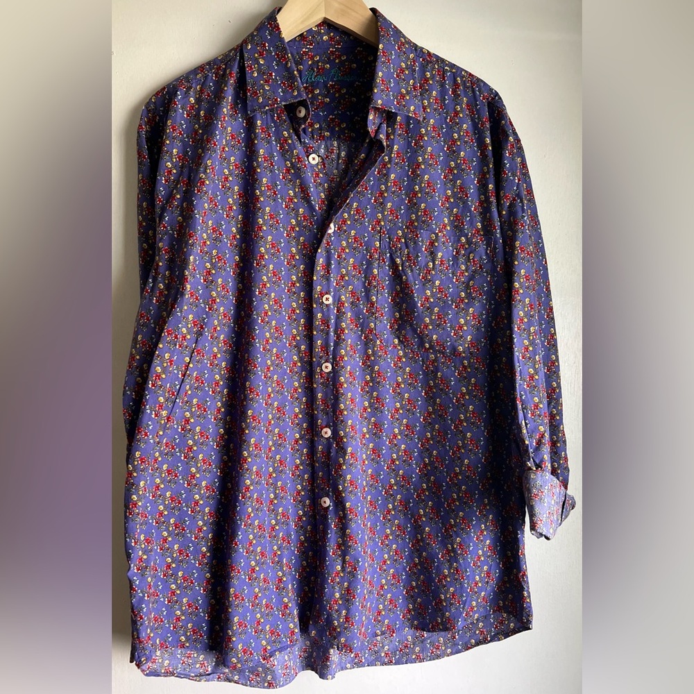 EUC Alan Flusser Button Down Men’s Shirt, L